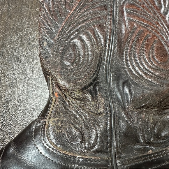 Laredo Women's Dark Brown Cowboy Boots Sz Wide 7.5 - Picture 8 of 15